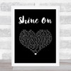 The Kooks Shine On Black Heart Song Lyric Print