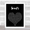 Rick Springfield Souls Black Heart Song Lyric Print