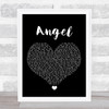 Leona Lewis Angel Black Heart Song Lyric Print