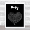 Deaf Havana Holy Black Heart Song Lyric Print