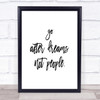 Go After Dreams Quote Print Poster Typography Word Art Picture