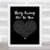 Joshua Radin They Bring Me To You Black Heart Song Lyric Music Art Print