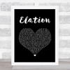 Levellers Elation Black Heart Song Lyric Music Art Print