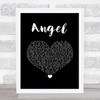 Lionel Richie Angel Black Heart Song Lyric Music Art Print