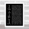 Tom Waits Innocent When You Dream Black Script Song Lyric Quote Music Print