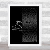 Lee Brice Boy Black Script Song Lyric Wall Art Print