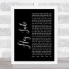 The Beatles Hey Jude Black Script Song Lyric Quote Print