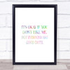 Good Taste Rainbow Quote Print