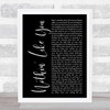 Dan + Shay Nothin' Like You Black Script Song Lyric Print