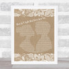 The Smiths There Is A Light That Never Goes Out Burlap & Lace Song Lyric Print