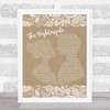 Julee Cruise The Nightingale Burlap & Lace Song Lyric Print