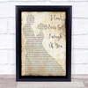 Darren Hayes I Can't Ever Get Enough Of You Man Lady Dancing Song Lyric Print