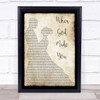 Newsong When God Made You Man Lady Dancing Song Lyric Quote Print