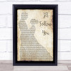 Shinedown I'll Follow You Man Lady Dancing Song Lyric Quote Print