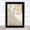 Kristoffer Fogelmark Love Was My Alibi Man Lady Dancing Song Lyric Quote Print