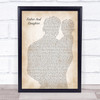 Paul Simon Father And Daughter Father & Baby Song Lyric Print