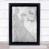 Drake One Dance Grey Man Lady Dancing Song Lyric Wall Art Print