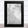 Lauren Wood Fallen Grey Man Lady Dancing Song Lyric Music Art Print