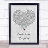 Lauren Alaina Road Less Traveled Grey Heart Song Lyric Wall Art Print