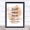 If You Don't Sacrifice Quote Print Watercolour Wall Art