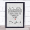 Hillsong United The Stand Grey Heart Song Lyric Wall Art Print