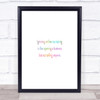 Ignoring Online Marketing Rainbow Quote Print