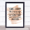 I'm Just Saying Quote Print Watercolour Wall Art