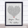 Randy Travis Deeper Than The Holler Grey Heart Song Lyric Quote Print