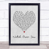 Alter Bridge Watch Over You Grey Heart Song Lyric Quote Print
