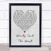 Angela Lansbury Beauty And The Beast Grey Heart Song Lyric Quote Print