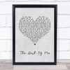 Richard Marx The Best Of Me Grey Heart Song Lyric Quote Print