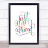Just Arrived Rainbow Quote Print Just Arrived Rainbow Quote Print