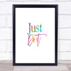 Just Do It Rainbow Quote Print Just Do It Rainbow Quote Print
