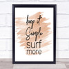 Keep It Simple Quote Print Watercolour Wall Art