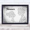 Ben Harper Forever Man Lady Couple Grey Song Lyric Quote Music Print