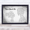 Faith Hill There You'll Be Man Lady Couple Grey Song Lyric Quote Print