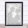 Backstreet Boys I Promise You With Everything I Am Man Lady Wedding Grey Print