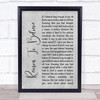 Rod Stewart Reason To Believe Rustic Script Grey Song Lyric Quote Print