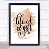 Life Is A Gift Quote Print Watercolour Wall Art