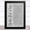 Michael Jackson Another Part of Me Grey Rustic Script Song Lyric Music Art Print