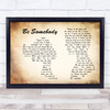 Kings Of Leon Be Somebody Man Lady Couple Song Lyric Quote Print