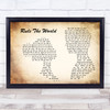 Take That Rule The World Man Lady Couple Song Lyric Quote Print
