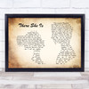 Frank Turner There She Is Man Lady Couple Song Lyric Print