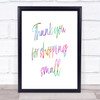 Shopping Small Rainbow Quote Print