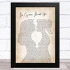 Fabienne Delsol I'm Gonna Haunt You Lesbian Women Gay Brides Couple Wedding Song Lyric Music Art Print