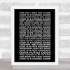 Amy Winehouse Love Is A Losing Game Black White Song Lyric Quote Print