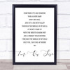 Bruce Springsteen I'm On Fire Song Lyric Quote Print