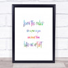 Like A Pro Rainbow Quote Print Like A Pro Rainbow Quote Print