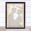 Al Green Love And Happiness Song Lyric Man Lady Bride Groom Wedding Print