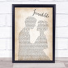 The Corrs Irresistible Man Lady Bride Groom Wedding Print